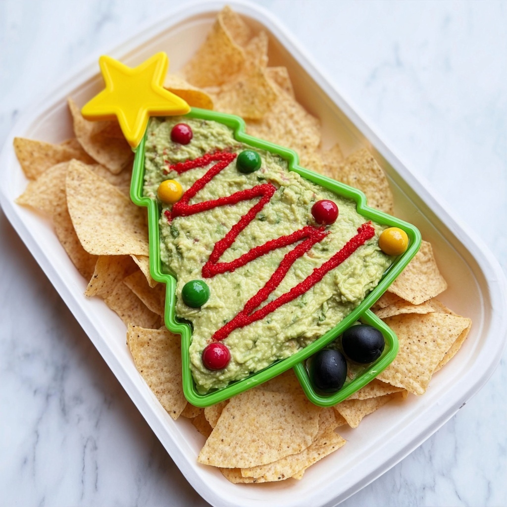 Guacamole Christmas Tree Recipe - Recipe Image
