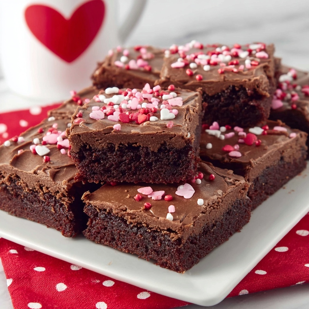 Valentine's Day Brownies Recipe - Recipe Image