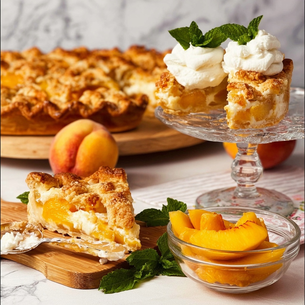 Peach Pie Bars Recipe - Recipe Image