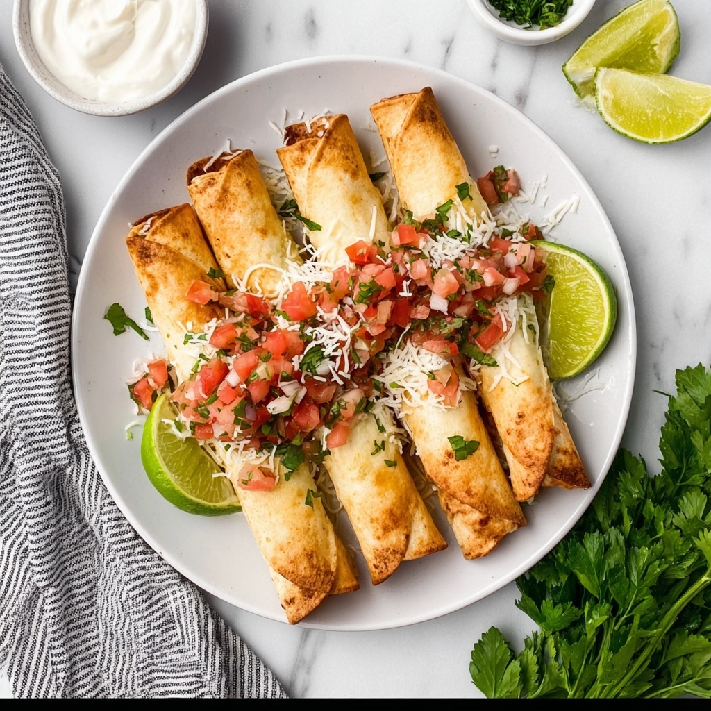 Air Fryer Chicken Taquitos Recipe - Recipe Image