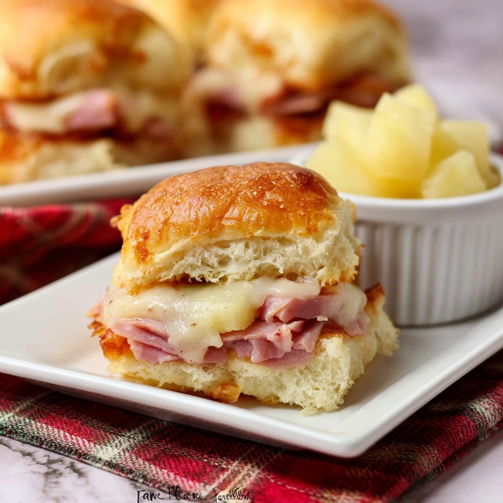 Hawaiian Pizza Sliders Recipe - Recipe Image