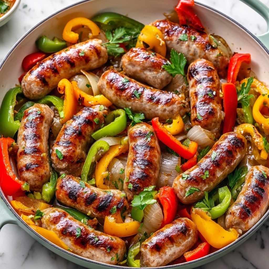 Chicken Sausage and Bell Peppers Skillet Recipe - Recipe Image