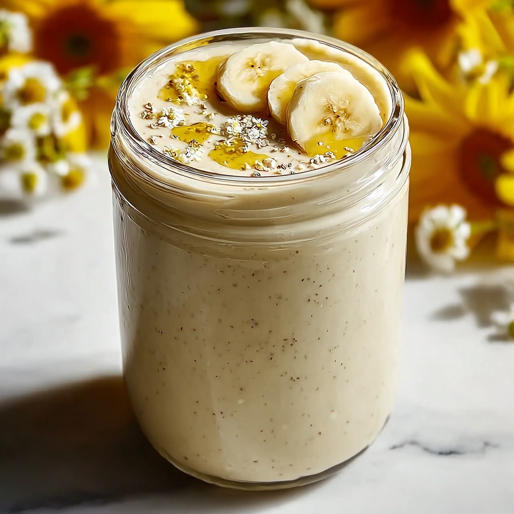 Banana Chamomile Tea Smoothie for Relaxation Recipe - Recipe Image