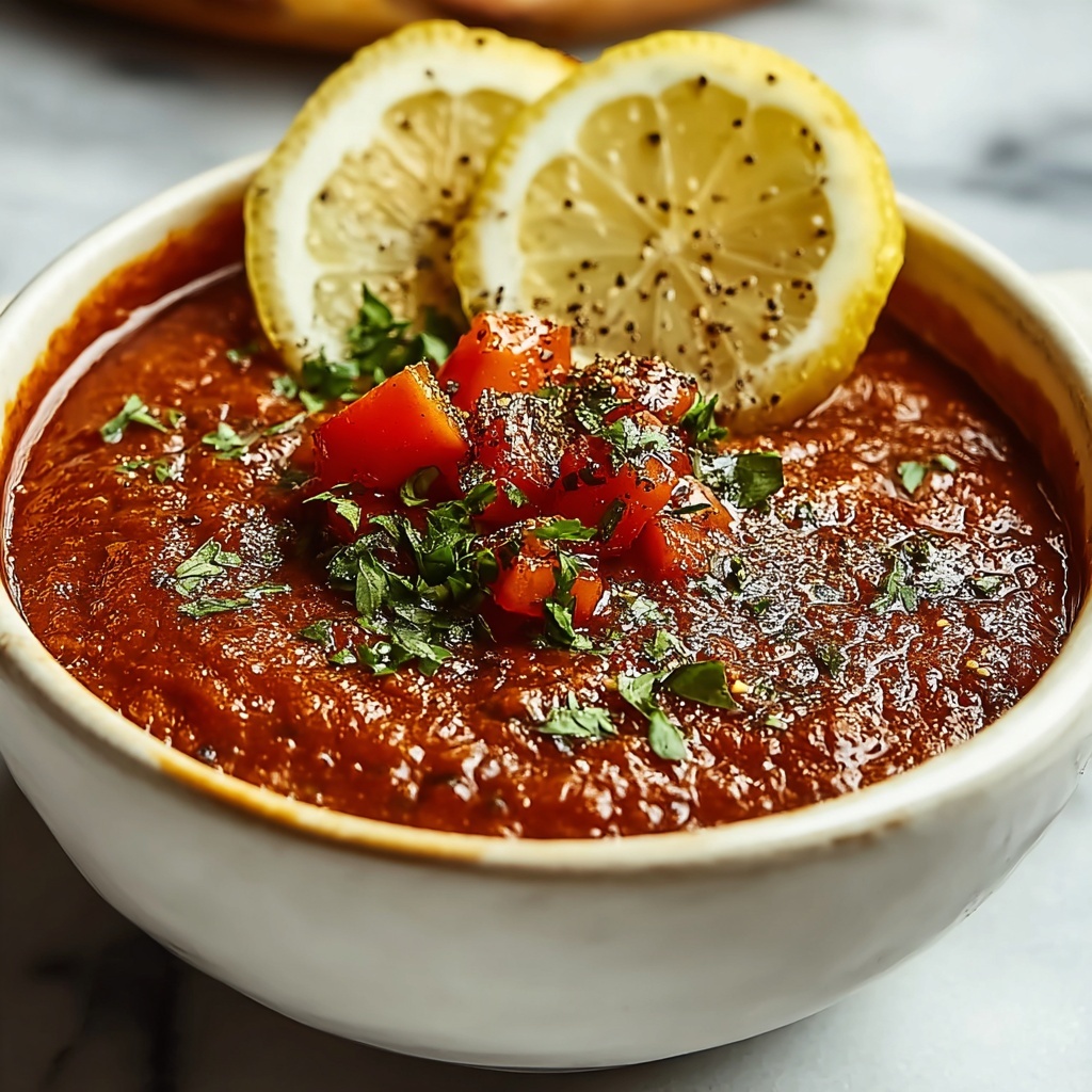Zaalouk – Moroccan Eggplant Tomato Dip Recipe - Recipe Image