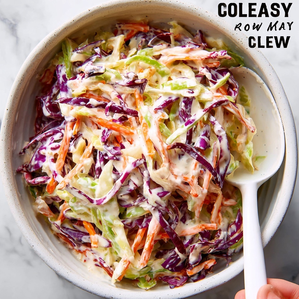 Creamy No Mayo Coleslaw Recipe - Recipe Image
