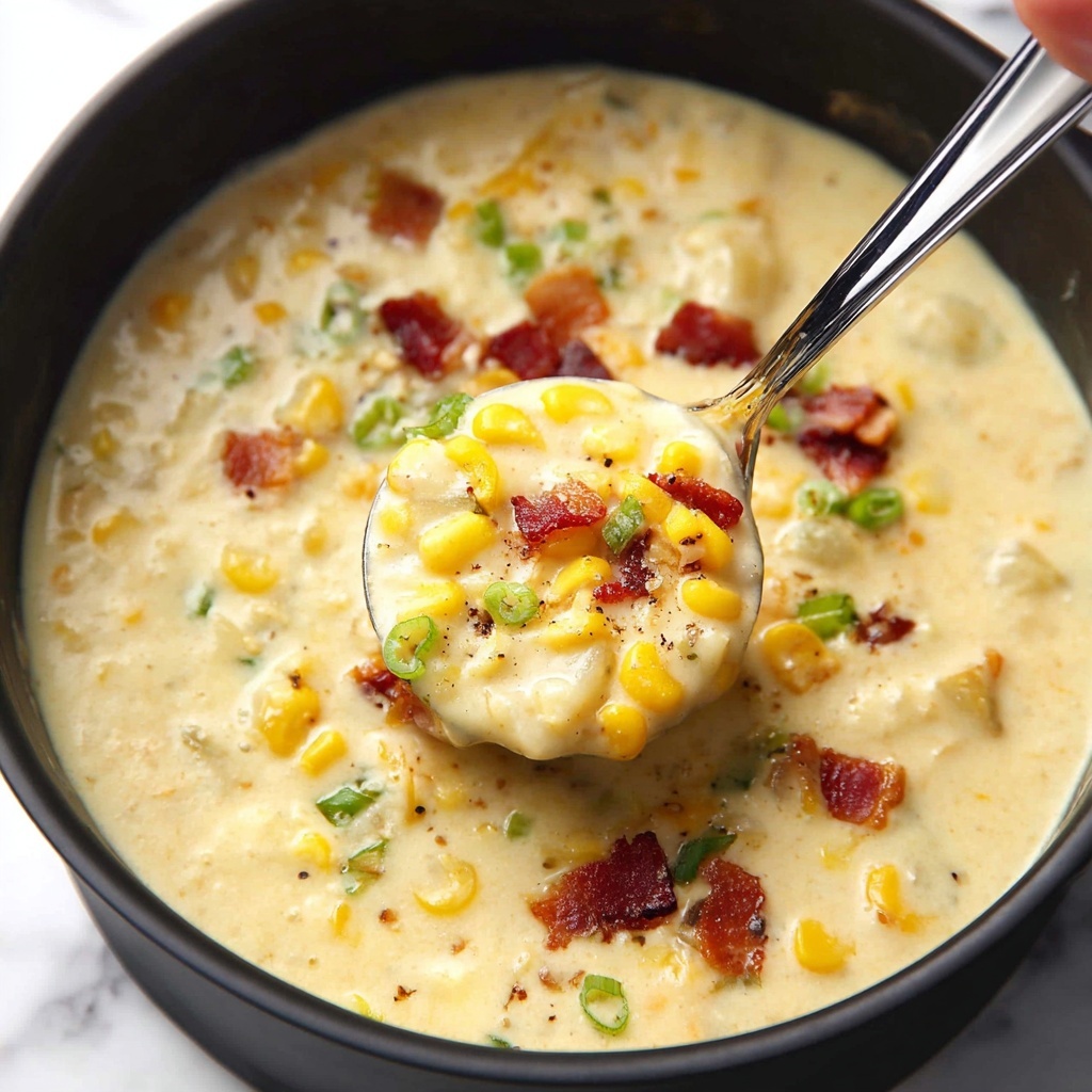 Creamy Bacon Corn Chowder Recipe - Recipe Image