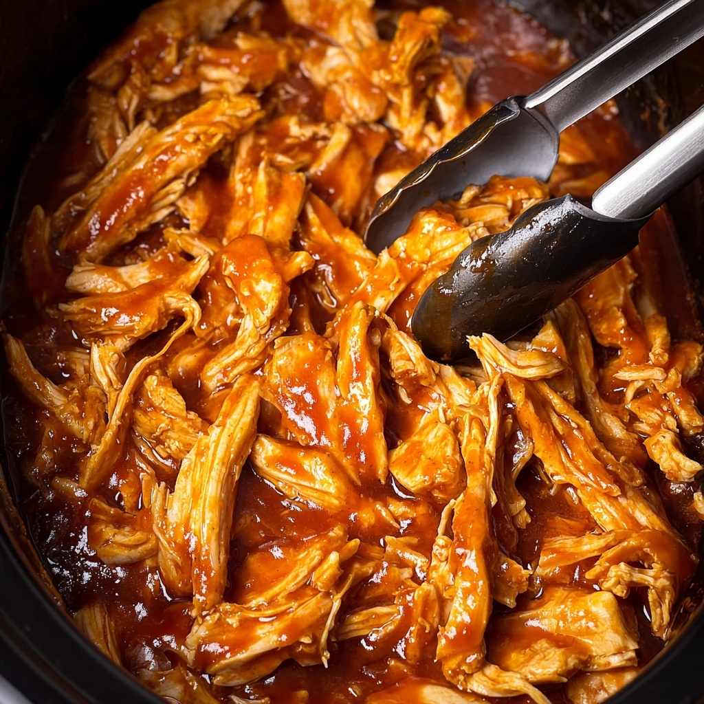 Slow Cooker BBQ Pulled Chicken Recipe - Recipe Image