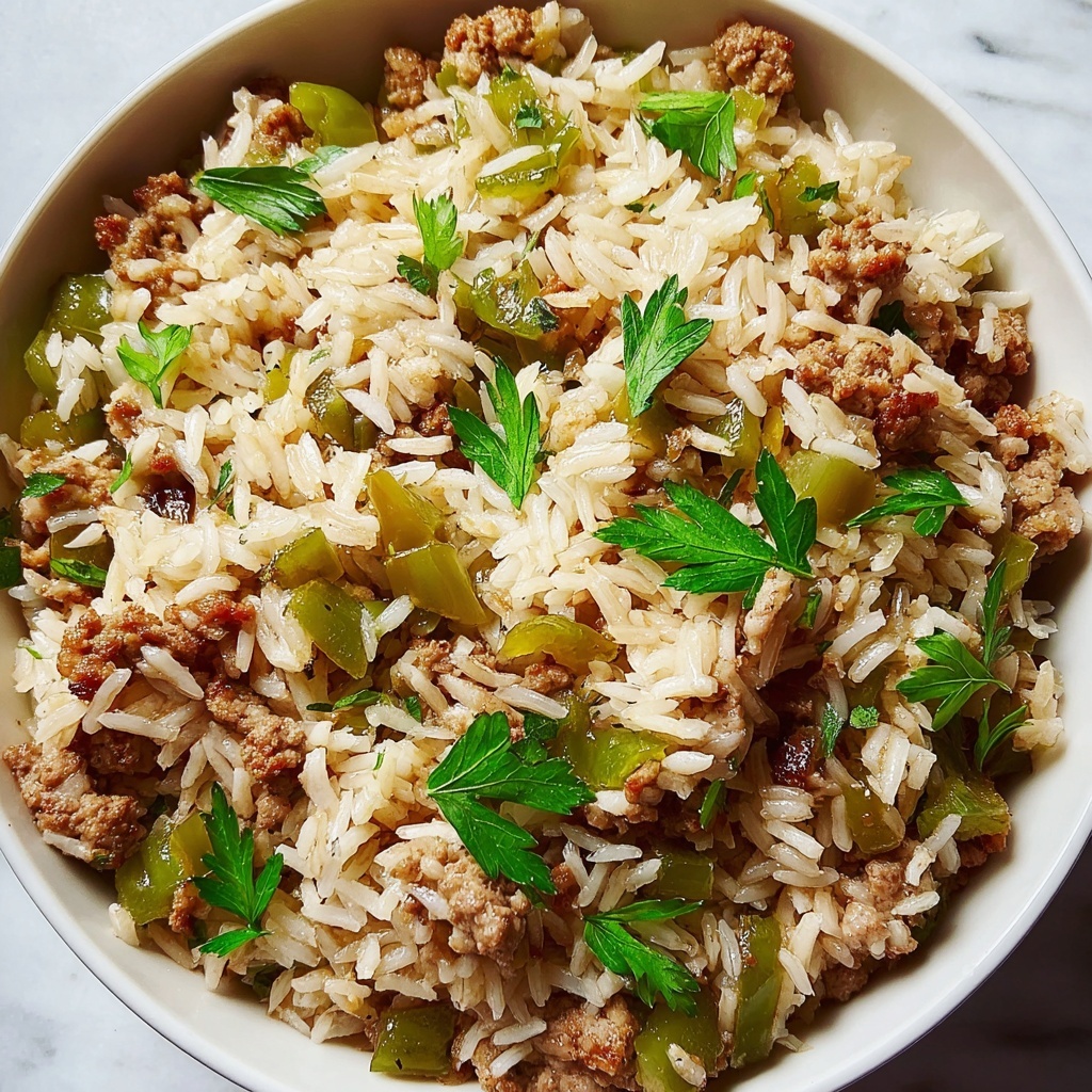 One Pot Dirty Rice with Sausage Recipe - Recipe Image