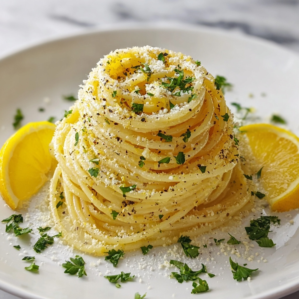 Lemon Butter Garlic Pasta Recipe - Recipe Image