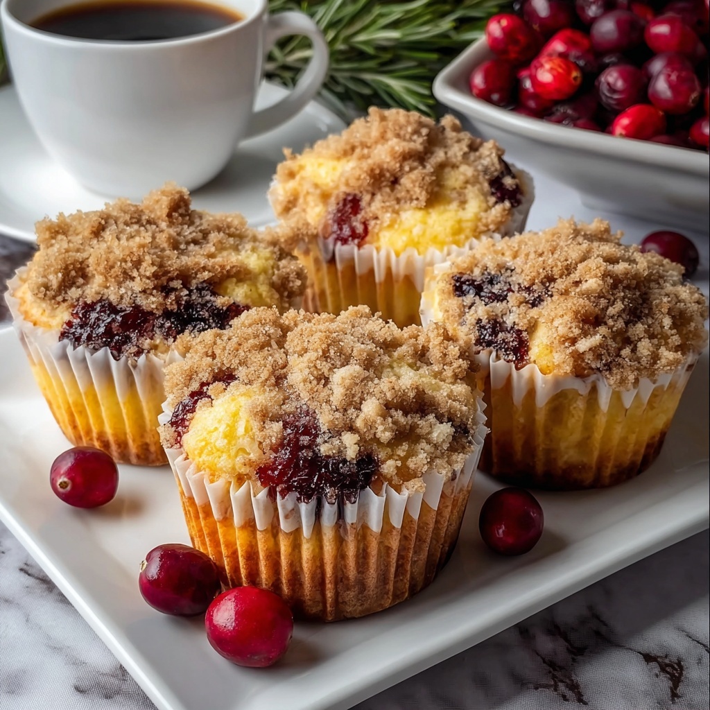 Leftover Cranberry Sauce Coffee Cake Muffins Recipe - Recipe Image