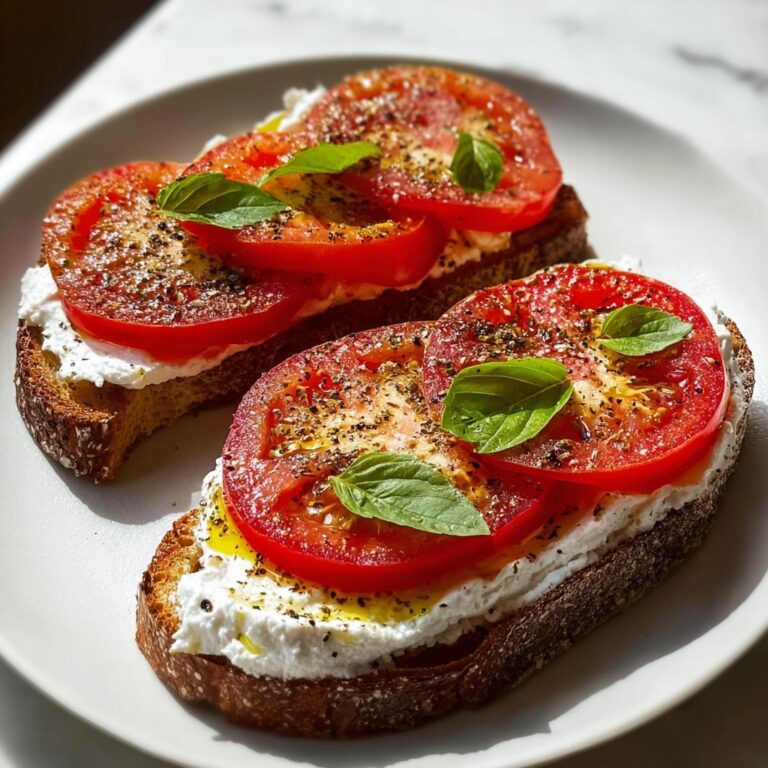 Ricotta and Tomato Sourdough Toast Recipe