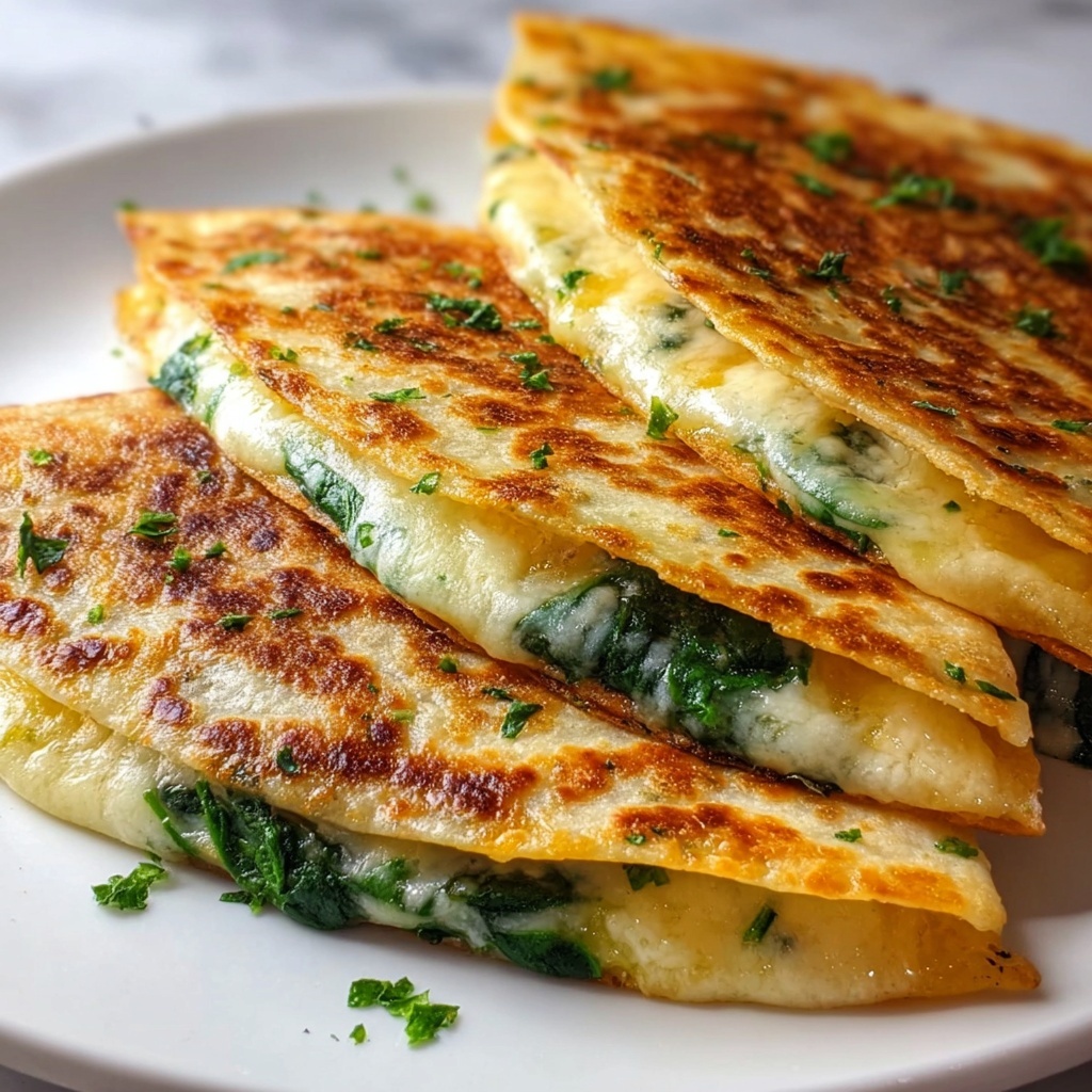 Cheesy Spinach Quesadillas Recipe - Recipe Image