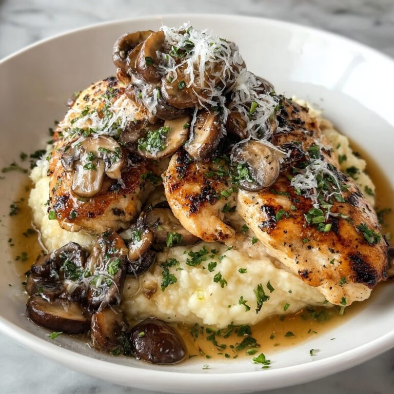 Mushroom Asiago Chicken Recipe