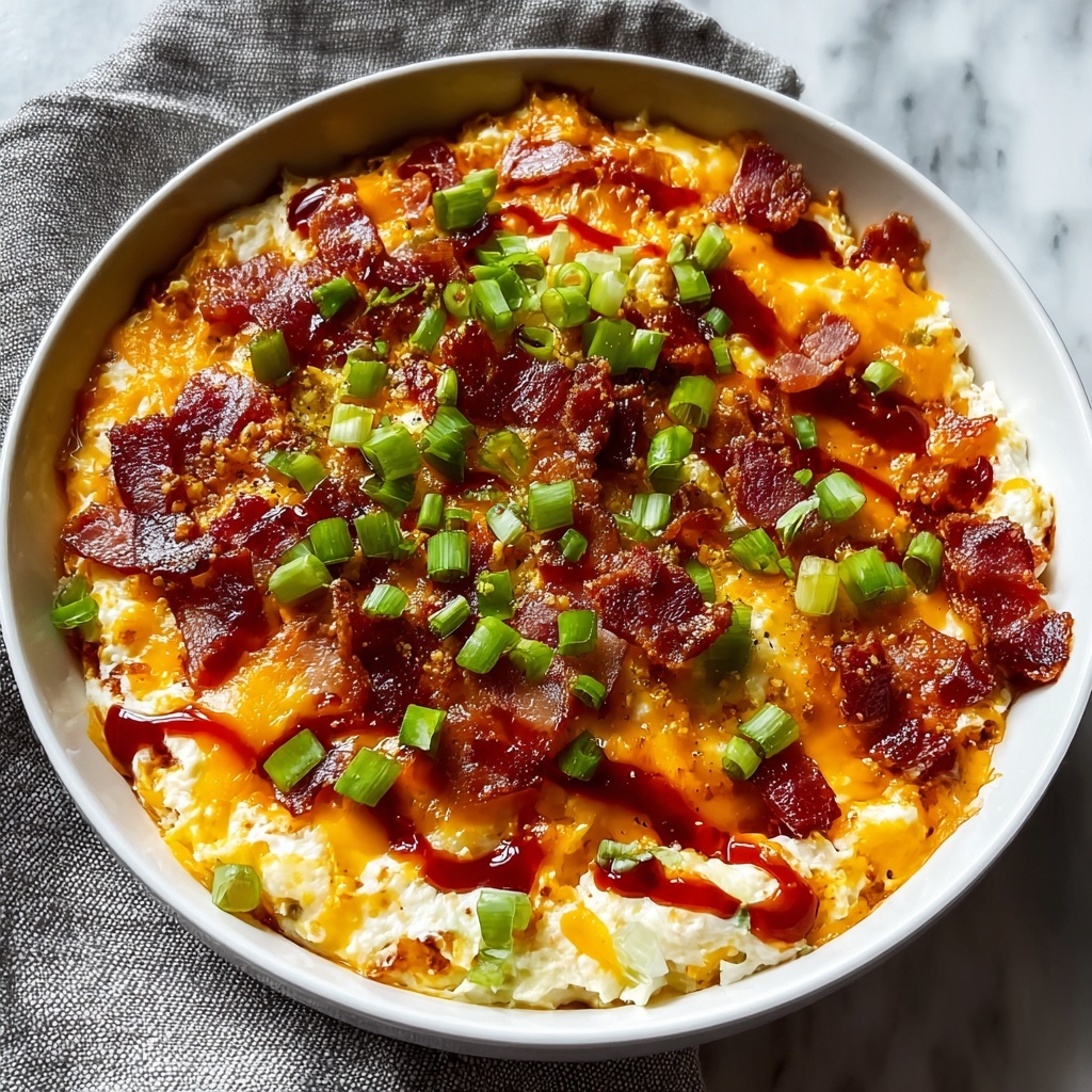 Cheesy Spicy Baked Football Dip Recipe - Recipe Image