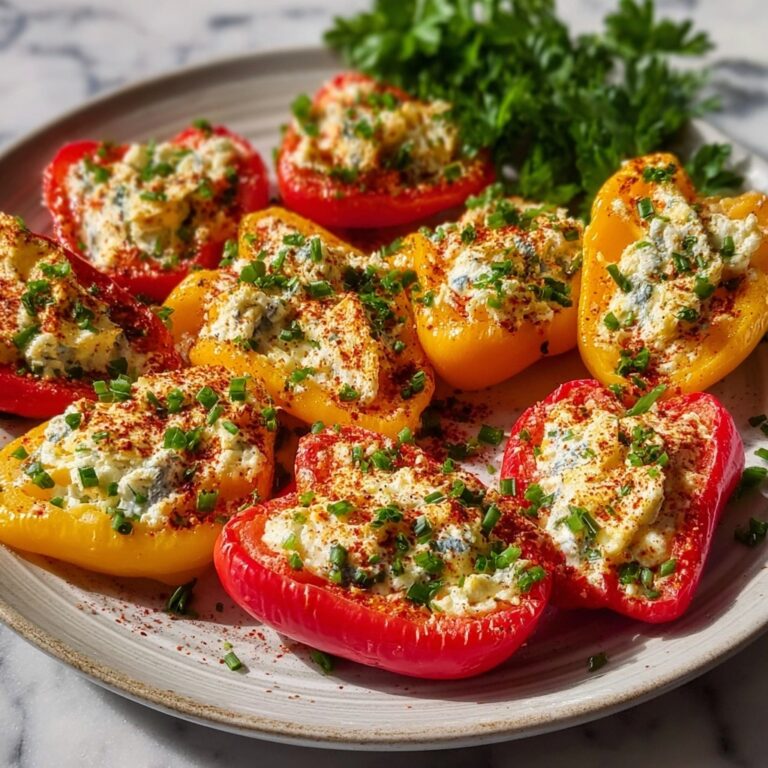 Protein Snack Cheese Stuffed Mini Peppers Recipe