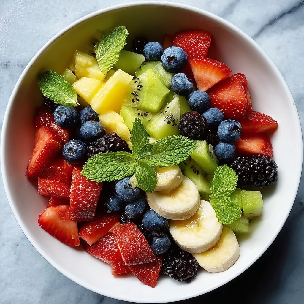 Fresh Fruit Salad with Honey-Lime Dressing Recipe - Recipe Image