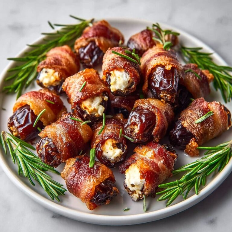 Air Fryer Brie Stuffed Dates with Prosciutto and Honey Recipe