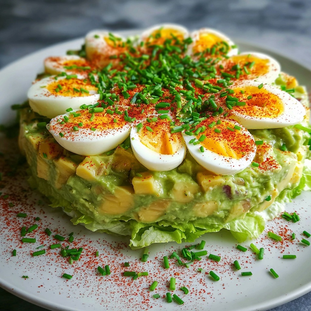Creamy Avocado and Egg Salad Recipe - Recipe Image