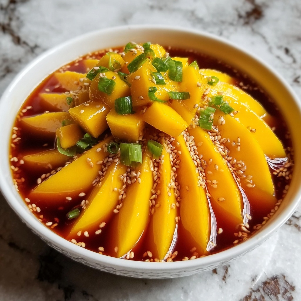 Homemade Mango Habanero Honey Garlic Sauce for Grilling Recipe - Recipe Image