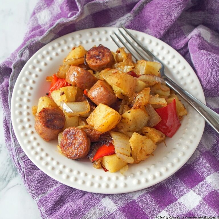BBQ Air Fryer Sausage and Potatoes Recipe