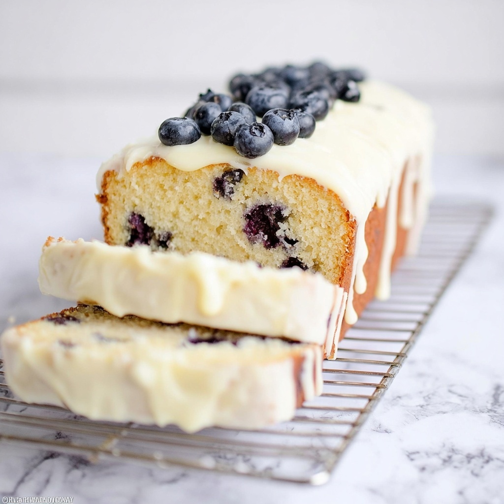 Lemon Blueberry Ice Cream Bread Recipe - Recipe Image