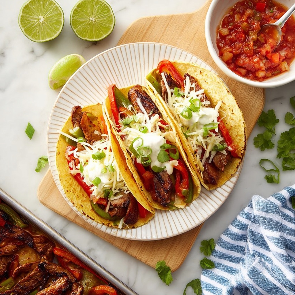 Sheet Pan Steak Fajitas Recipe - Recipe Image