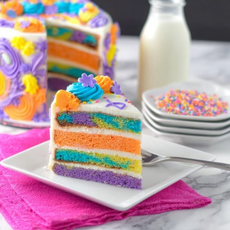 Hippie Tie Dye Cake Recipe