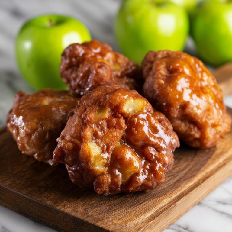 Cinnamon Apple Fritters with Powdered Sugar Glaze Recipe