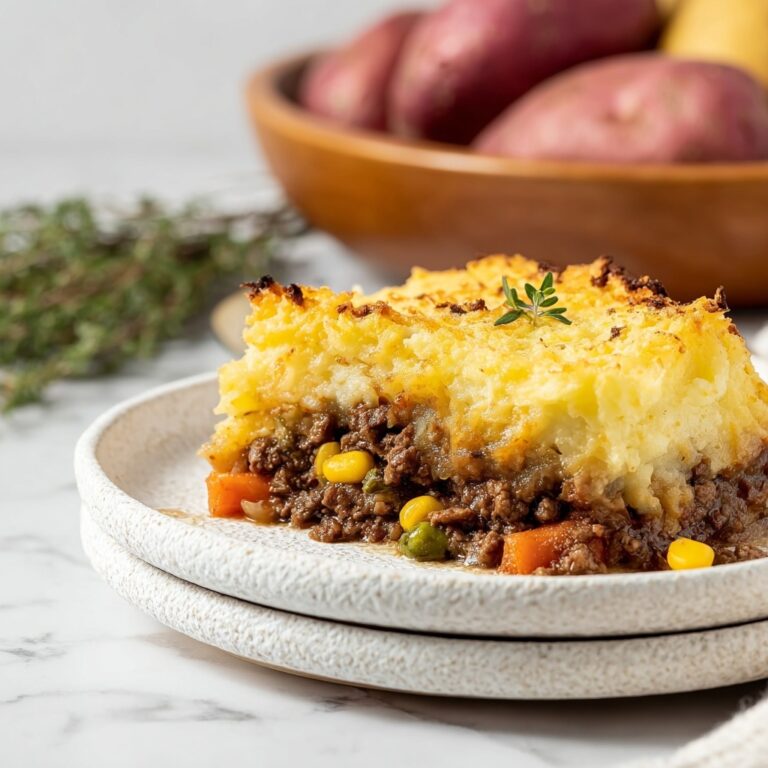 Classic Shepherd’s Pie with Creamy Mashed Potatoes and Savory Beef Recipe