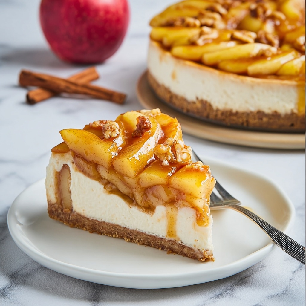 Instant Pot Apple Cinnamon Cheesecake Recipe - Recipe Image
