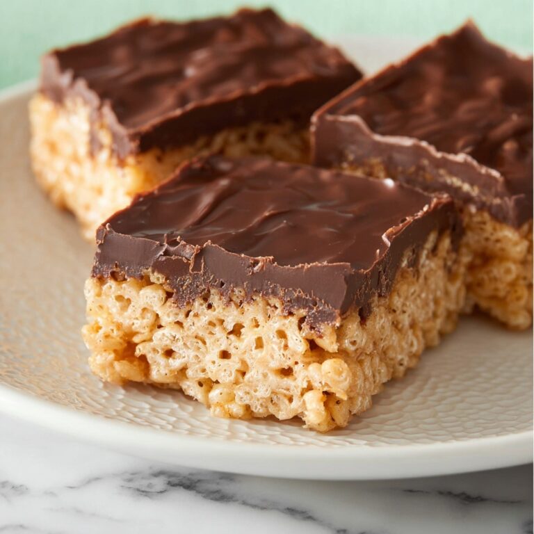 Scotcharoos: Chewy Crispy Rice Bars with Chocolate and Butterscotch Topping Recipe