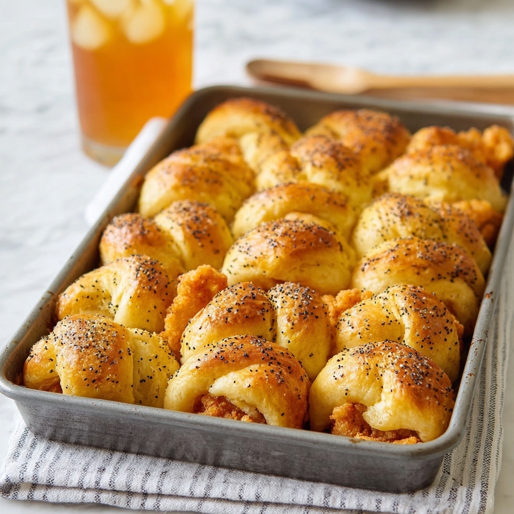 Chicken in a Blanket with Honey Poppy Seed Glaze Recipe - Recipe Image