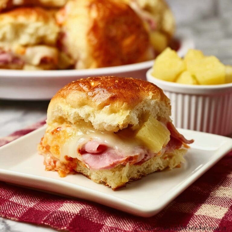 Hawaiian Pizza Sliders Recipe
