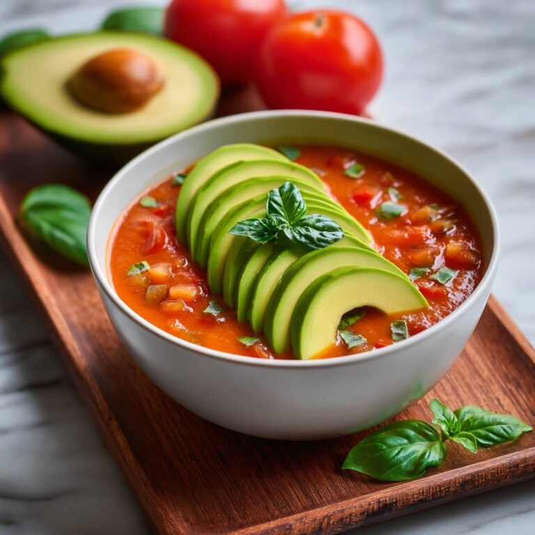 Spicy Avocado and Tomato Soup Recipe