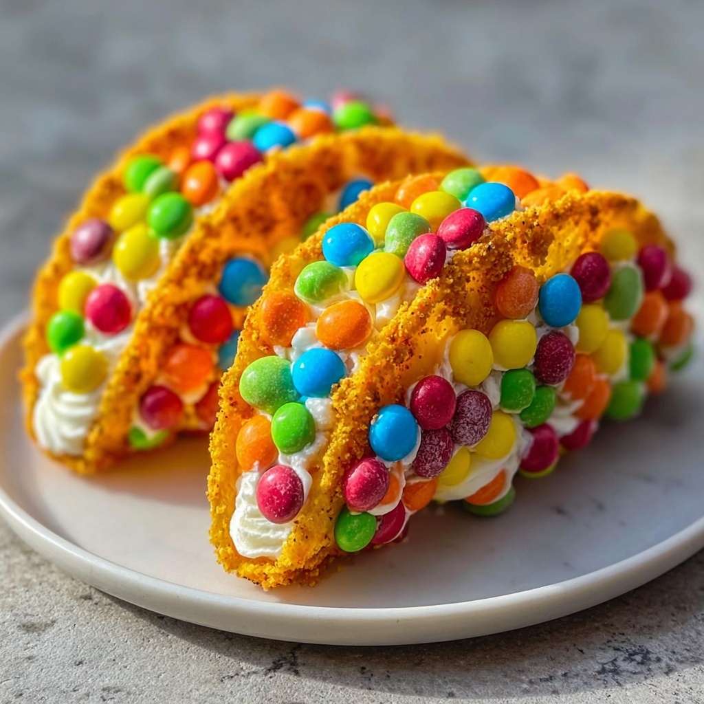 Fruity Pebbles Cheesecake Tacos Recipe - Recipe Image