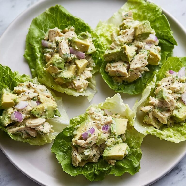 Delicious Avocado Chicken Salad Lettuce Wraps for a Quick Lunch Recipe