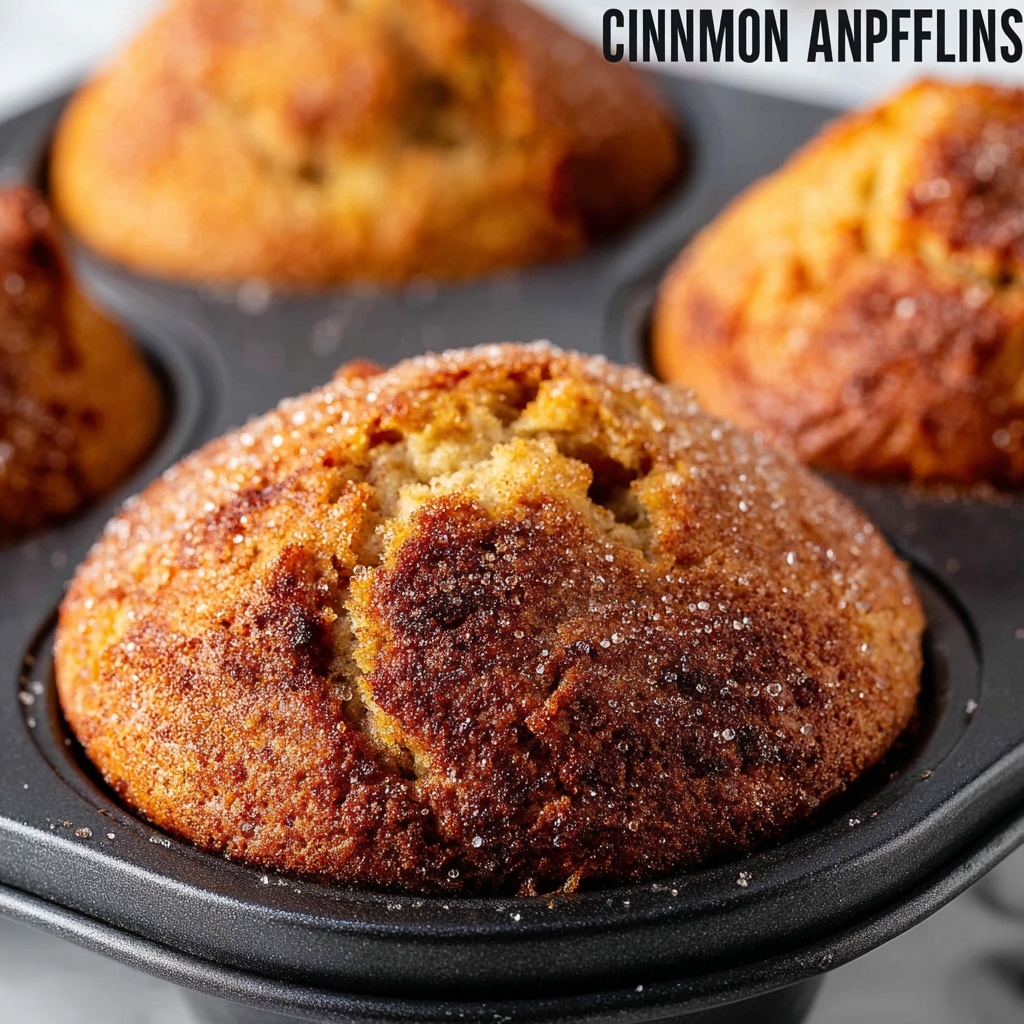Cinnamon Stuffed Apple Muffins Recipe - Recipe Image