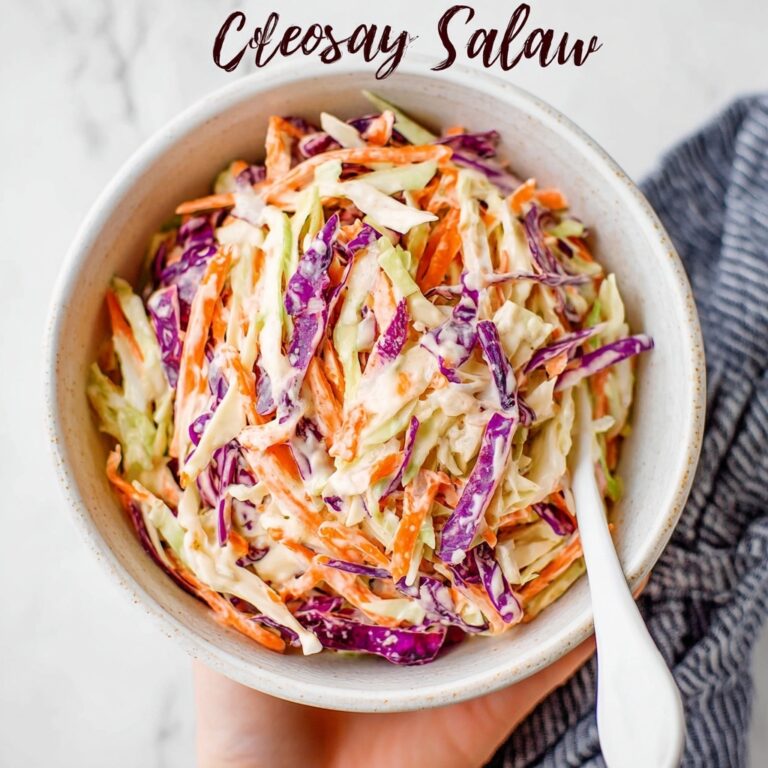 Creamy No Mayo Coleslaw Recipe