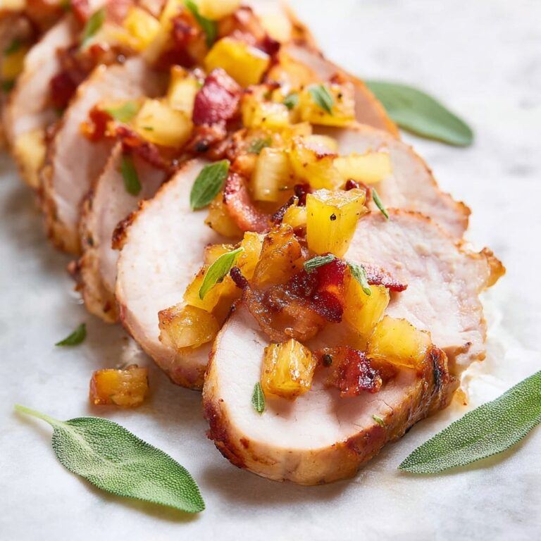 Pork Tenderloin with Apples and Bacon Recipe
