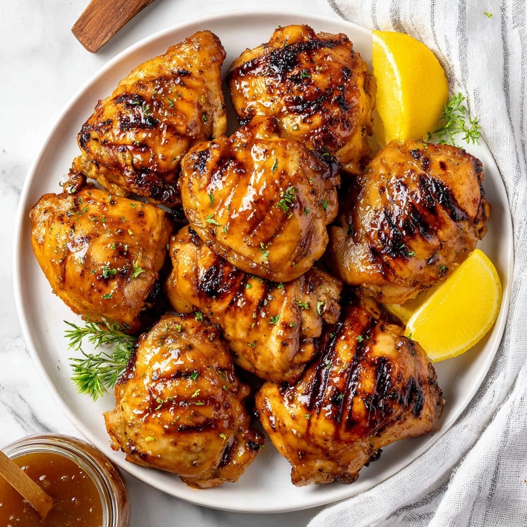 Grilled Chicken Thighs with Sweet and Tangy Marinade Recipe - Recipe Image