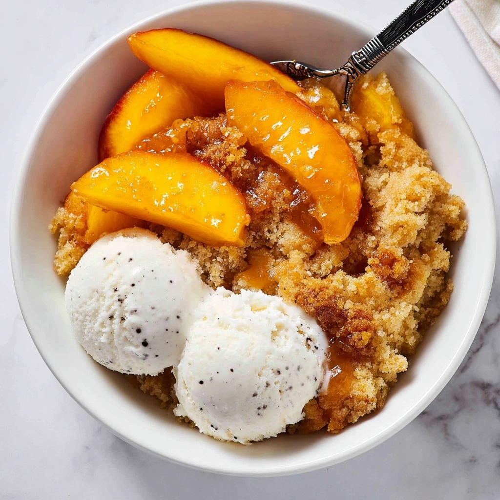 Easy Peach Cobbler From Scratch Recipe - Recipe Image