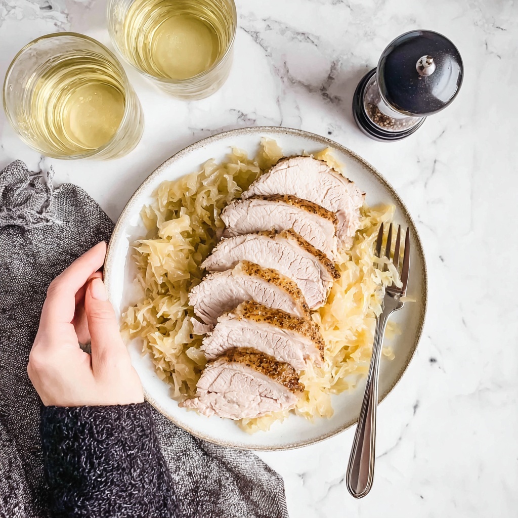 Pork Roast with Sauerkraut, Apples, and Maple Glaze Recipe - Recipe Image