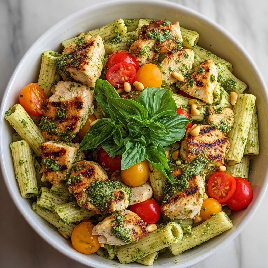 Creamy Chicken Pesto Pasta Recipe - Recipe Image