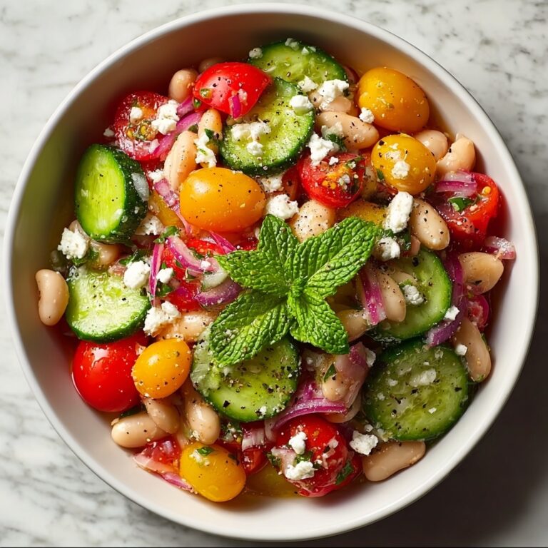 White Bean Salad with Summer Vegetables Recipe