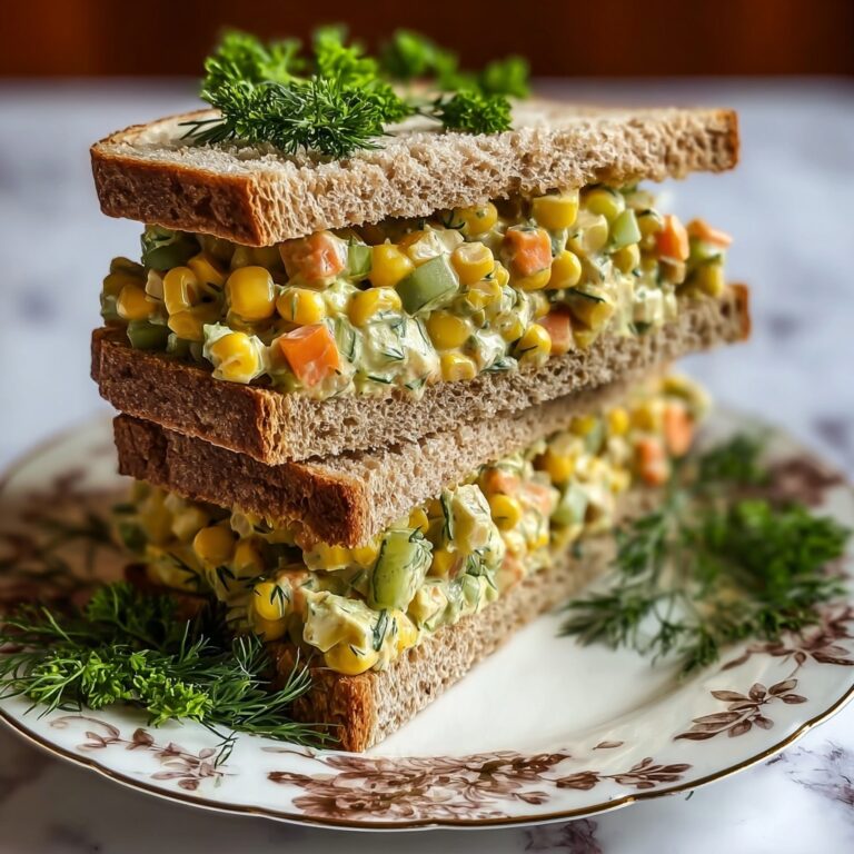 Veg Mayo Sandwich with Steamed Corn and Apple Slices Recipe