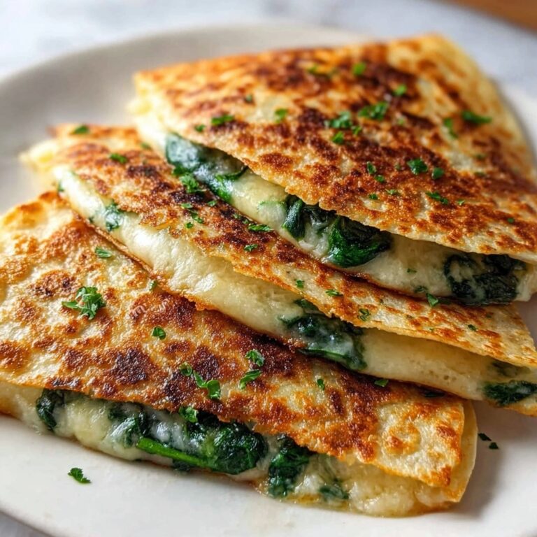 Cheesy Spinach Quesadillas Recipe