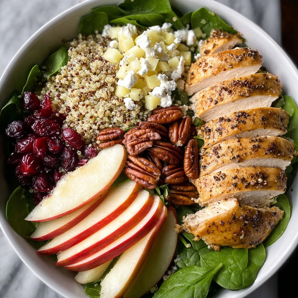 Chopped Fall Harvest Salad with Chicken Recipe - Recipe Image