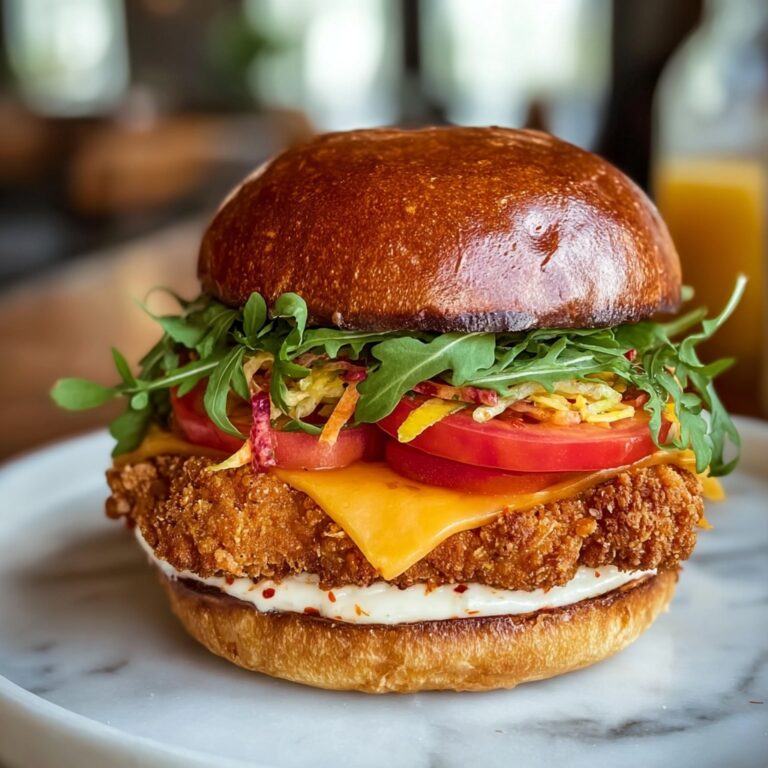 Spicy Chicken Sandwich with Creamy Homemade Sauce Recipe