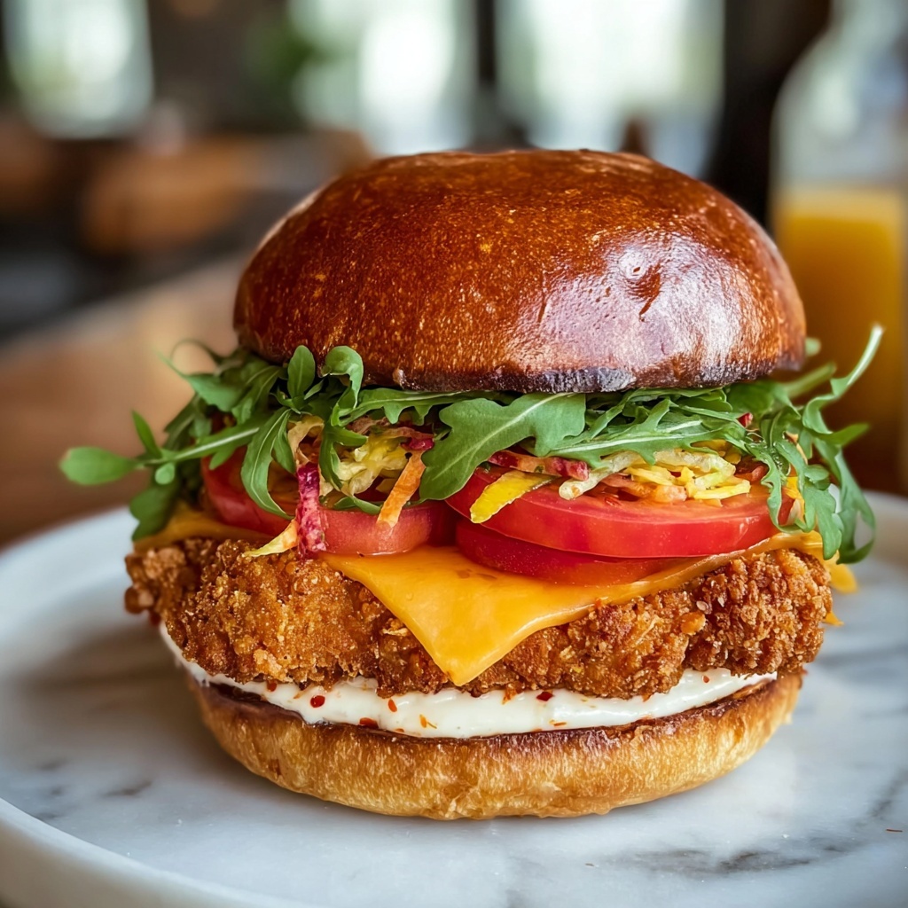 Spicy Chicken Sandwich with Creamy Homemade Sauce Recipe - Recipe Image