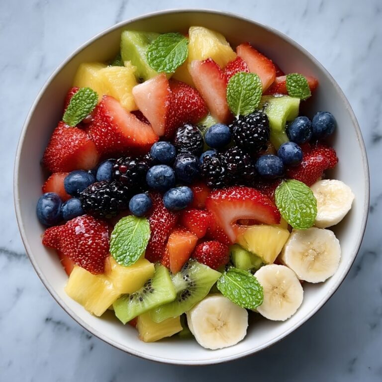 Fresh Fruit Salad with Honey-Lime Dressing Recipe